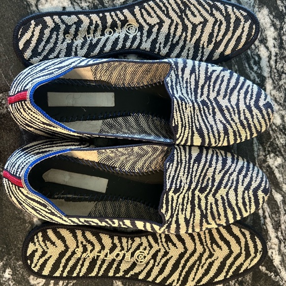 Rothy’s navy Zebra loafers 10.5 - Picture 4 of 5